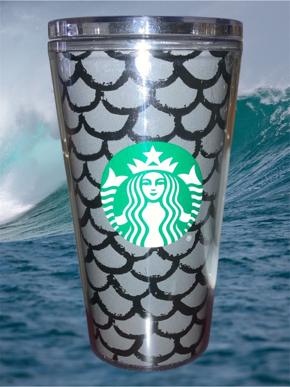 2020 Starbucks Mermaid 16oz Tumbler GUC no straw